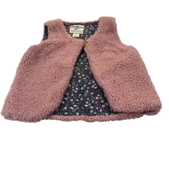 OshKosh B'gosh Toddler Girl 5T Mauve Vest - Picture 1 of 4
